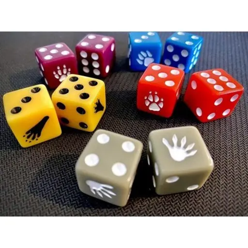 Custom Dice for the Game Creature Comforts