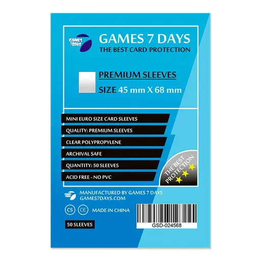 Протектори Games7Days (45 x 68 мм) Преміум (50)