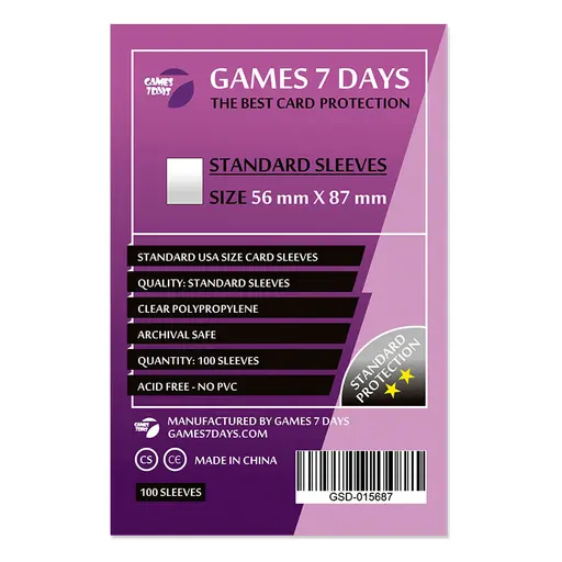 Протектори Games7Days (56 x 87 мм) Стандарт (100)