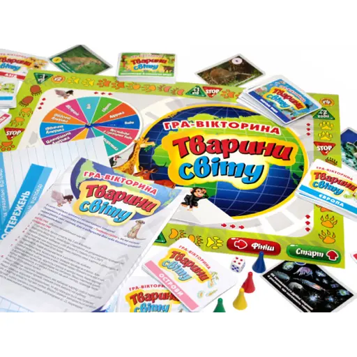 Board Game Гра-вікторина. Тварини світу photo 6