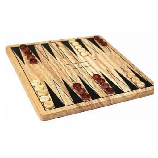 Set 5 in 1. Сhess, checkers, backgammon, dominoes, tic-tac-toe (28 x 28 cm) photo 5