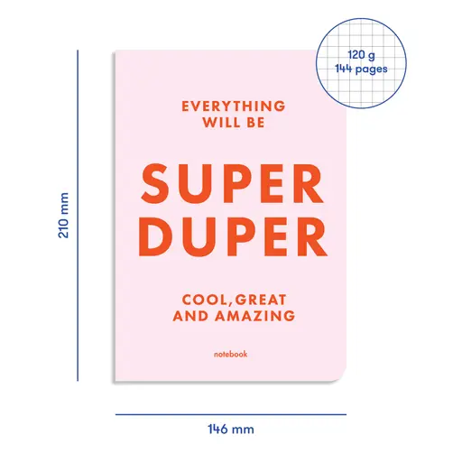 Notebook Super Duper (pink) photo 2
