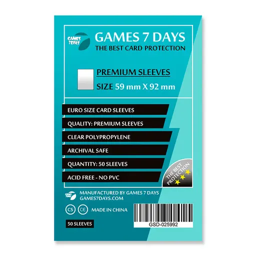 Протектори Games7Days (59 x 92 мм) Преміум (50)