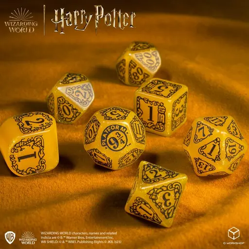 Yellow Modern Dice Set Harry Potter - Hufflepuff photo 7