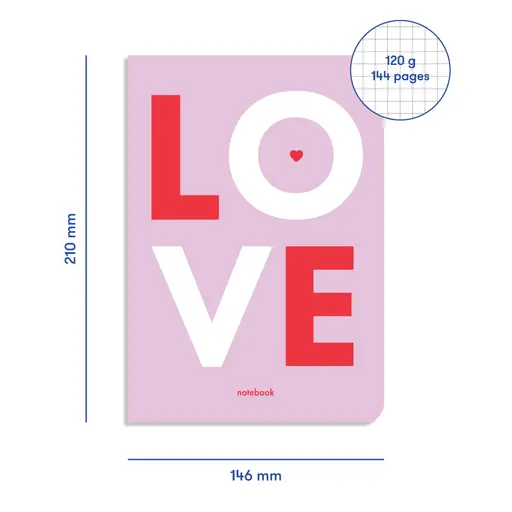 Notebook Love (violet) photo 2