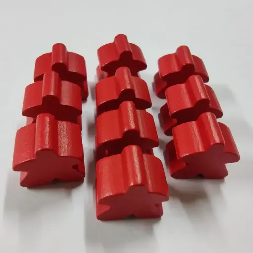 Red Wooden Meeple