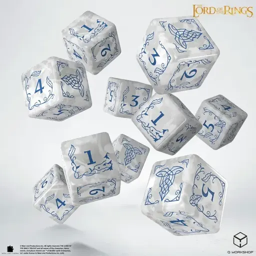 Набір кубиків The Lord of the Rings - Rivendell 10xD6 Dice Set - Stone photo 2