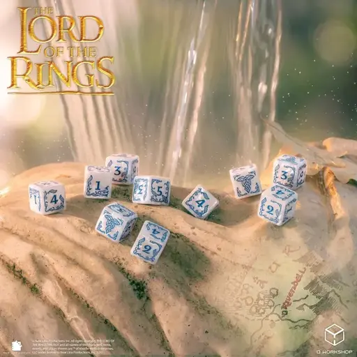 Набір кубиків The Lord of the Rings - Rivendell 10xD6 Dice Set - Stone photo 3