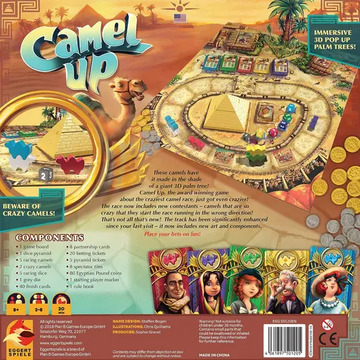 Board Game Camel Up. 2nd Edition (Верблюди, вперед 2.0) photo 2