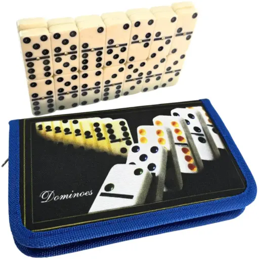 Настільна гра Доміно в чорно-синьому кейсі