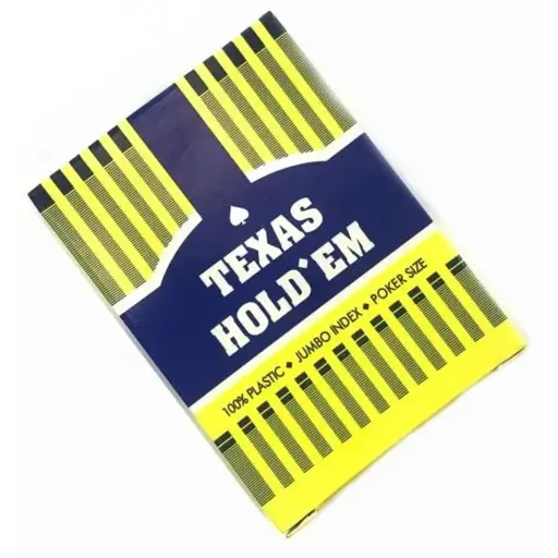 Гральні карти Техаський холдем. Синя сорочка