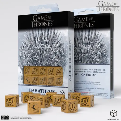 Dice Set Game of Thrones - Baratheon