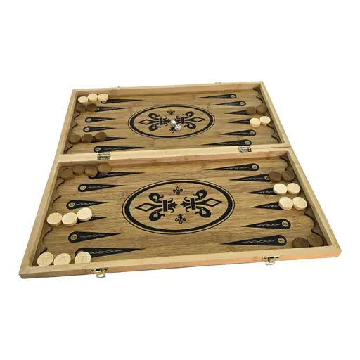 Бамбукові шахи, шашки, нарди (48 х 48 см) photo 5