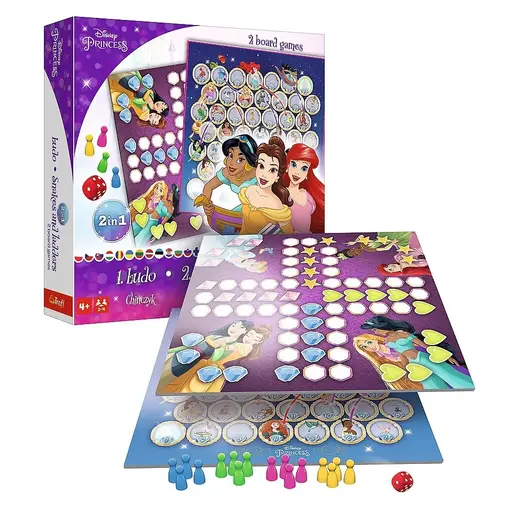 Board Game Ludo + Snakes and Ladders 2 In 1 - Disney Princess photo 2