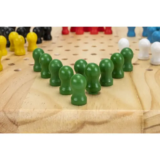 Chinese Wooden Checkers (24 x 24 cm) photo 3