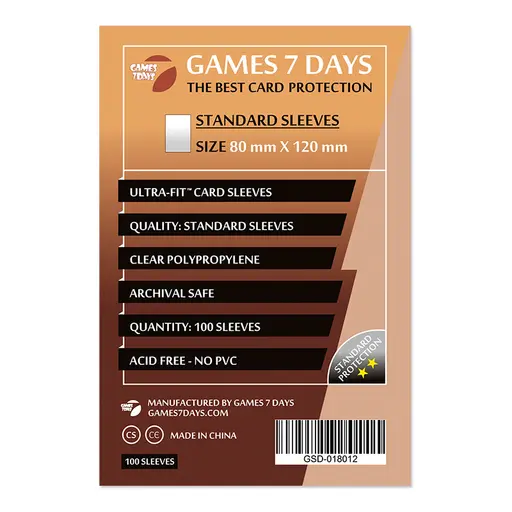 Sleeves Games7Days (80 x 120 mm) Standard (100)