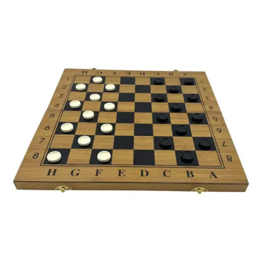 Бамбукові шахи, шашки, нарди (38.7 х 38.7 см) photo 5