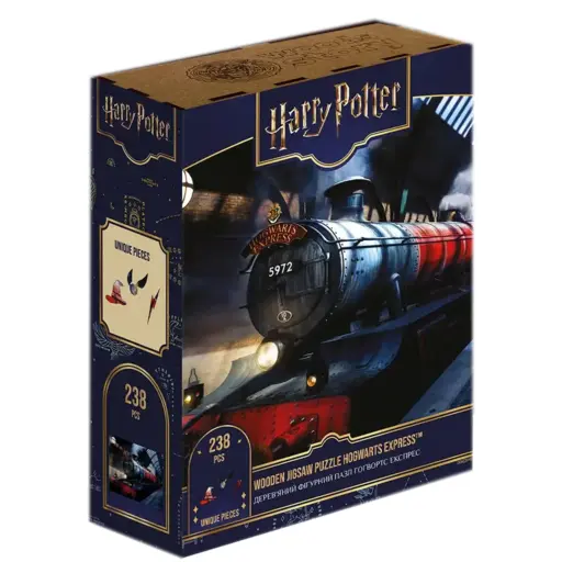 Фігурний дерев`яний пазл Гаррі Поттер - Гоґвортс Експрес XL (238)
