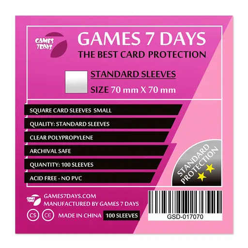 Sleeves Games7Days (70 x 70 mm) Standard (100)