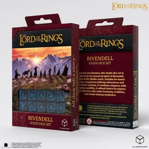 Набір кубиків The Lord of the Rings - Rivendell 10xD6 Dice Set - Water