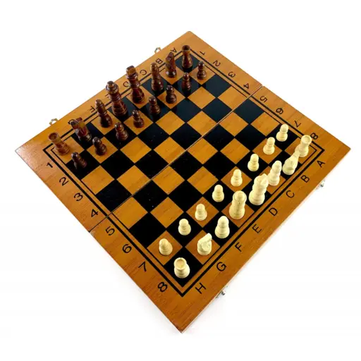 Bamboo chess, checkers, backgammon (40 х 20 cm) photo 3