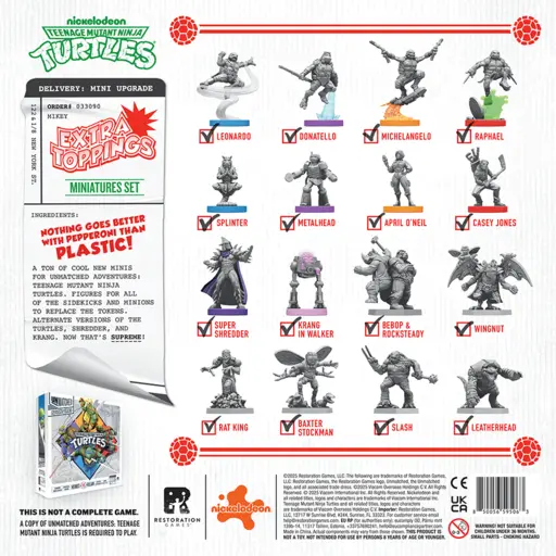 Настільна гра Unmatched Adventures - TMNT - Extra Toppings - Ultimate Miniatures photo 4