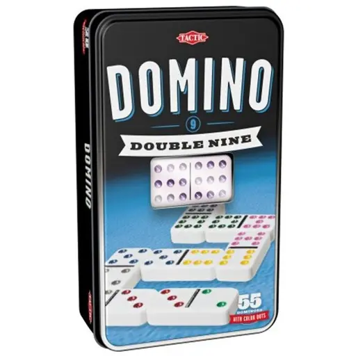 Domino Double 9 in a Metal Box