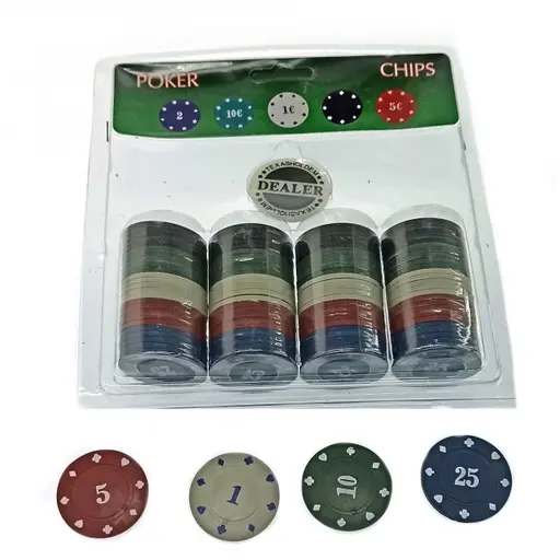 Poker Game Set in Blister Pack