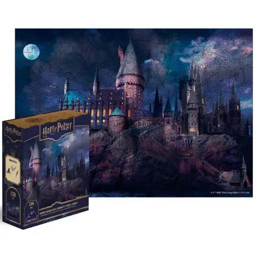 Фігурний дерев`яний пазл Гаррі Поттер - Замок Гоґвортс (238) photo 2