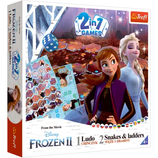Board Game Ludo + Snakes and Ladders 2 In 1 - Frozen 2