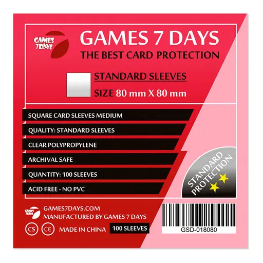 Sleeves Games7Days (80 x 80 mm) Standard (100)