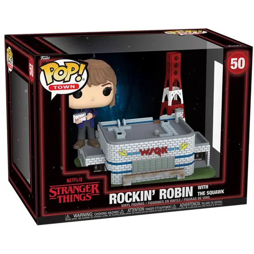 Робін з радіостанцією WSQK - Funko POP! Town #50 - Stranger Things - Rockin` Robin with The Squawk