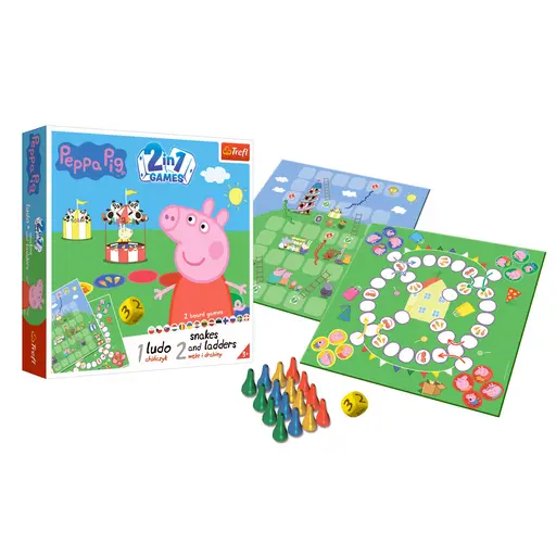 Board Game Ludo + Snakes and Ladders 2 In 1 - Peppa Pig photo 2