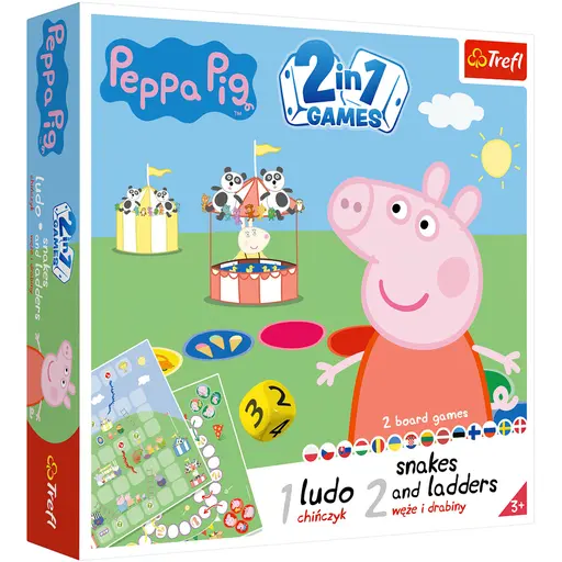 Board Game Ludo + Snakes and Ladders 2 In 1 - Peppa Pig