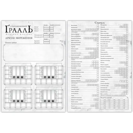 Настільна гра Спаплюжений Грааль. Падіння Авалону photo 17