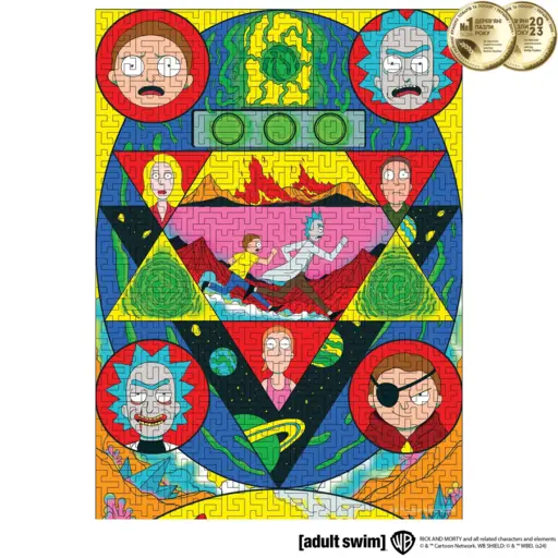 Дерев`яний пазл-лабіринт Рік і Морті - Космічний лабіринт XL (180) photo 3
