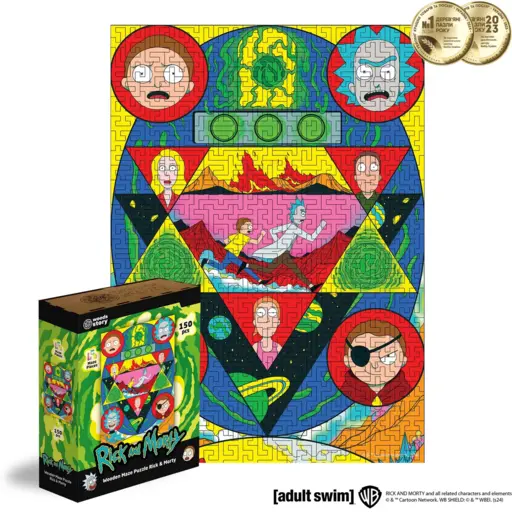 Дерев`яний пазл-лабіринт Рік і Морті - Космічний лабіринт XL (180) photo 2