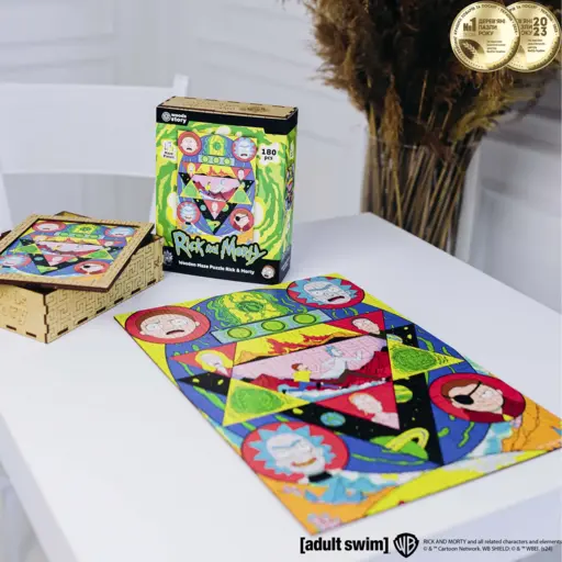 Дерев`яний пазл-лабіринт Рік і Морті - Космічний лабіринт XL (180) photo 6