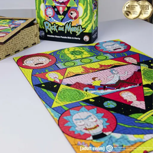 Дерев`яний пазл-лабіринт Рік і Морті - Космічний лабіринт XL (180) photo 4