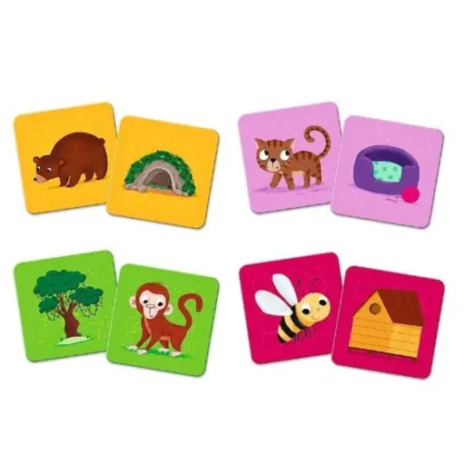 Настільна гра Мемос Класичний: Звірята та їхні хатинки (36 карт) photo 2