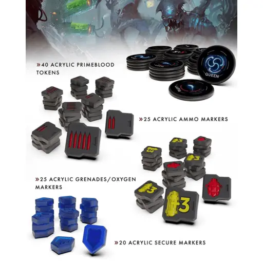 Acrylic Tokens for the Game Nemesis - Retaliation photo 2