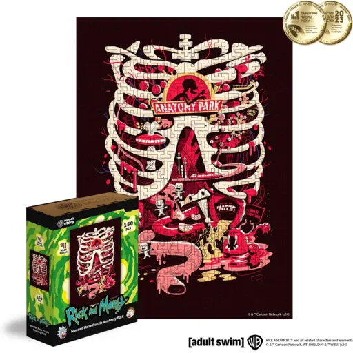 Дерев`яний пазл-лабіринт Рік і Морті - Парк анатомії XL (180) photo 2