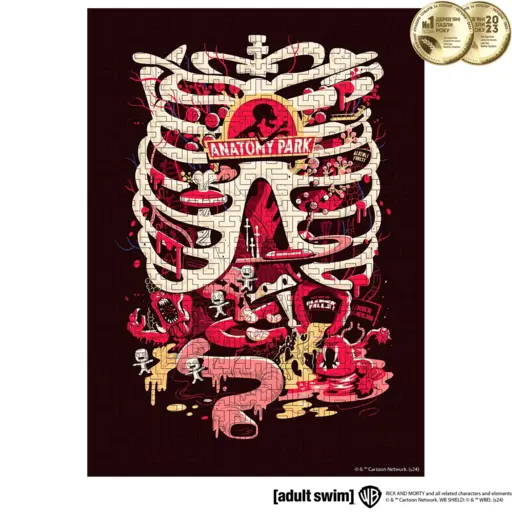 Дерев`яний пазл-лабіринт Рік і Морті - Парк анатомії XL (180) photo 3