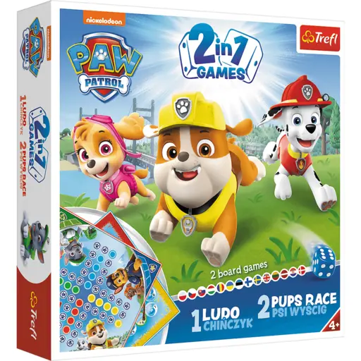 Board Game Ludo + Pups Race 2 in 1 - Paw Patrol