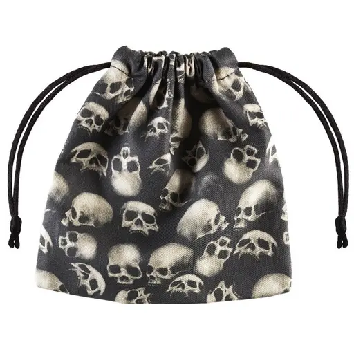 Pouch with a Skull fullprint 11x12 cm (Cotton)