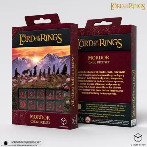 Набір кубиків The Lord of the Rings - Mordor 10xD6 Dice Set