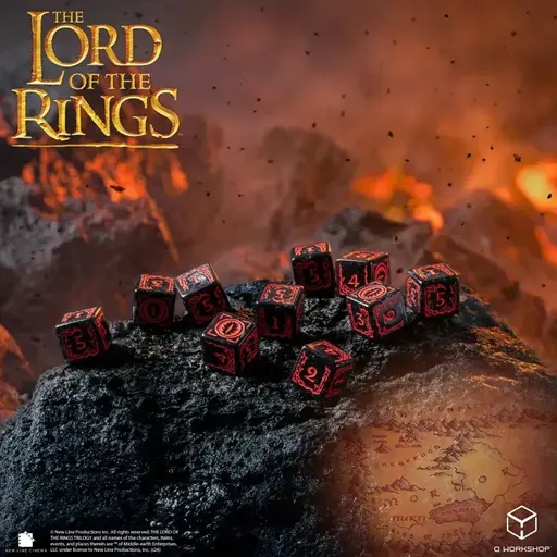 Набір кубиків The Lord of the Rings - Mordor 10xD6 Dice Set photo 3
