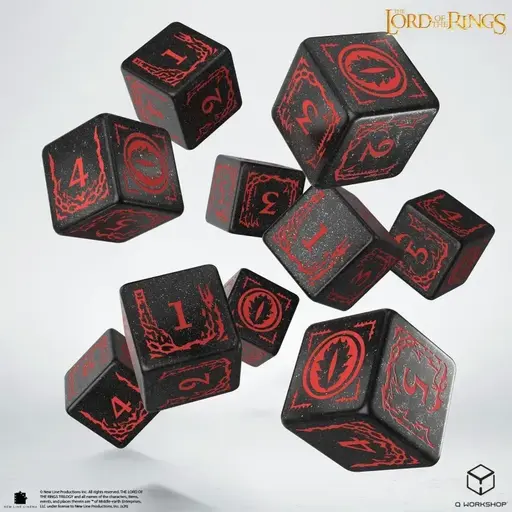 Набір кубиків The Lord of the Rings - Mordor 10xD6 Dice Set photo 2