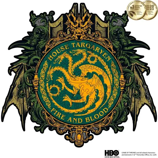 Wooden Jigsaw Puzzle Game of Thrones - House Targaryen XL (197) photo 2