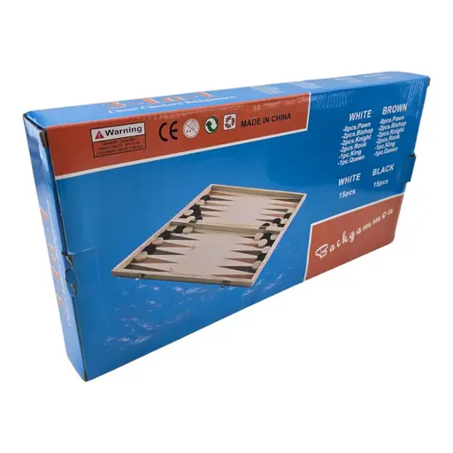 Дерев`яні шахи, шашки, нарди (40 х 40 см) photo 2